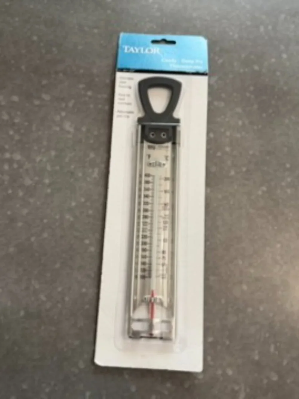 Taylor TruTemp Candy & Deep Fry Thermometer Stainless Steel Adjustable Pan Clip